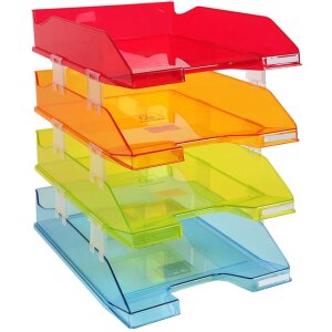 Exacompta set de 4 bandejas para cartas COMBO MIDI...
