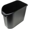 Exacompta Cesta de Papel Ecológica Topline Negra 48x24x36,5 cm