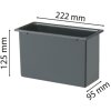 Exacompta eco inserto cuadrado para cubo de basura 2 litros antracita