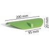 Exacompta 43915D Tapa semiredonda para eco insertos verde 200x95x20 mm