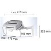 Exacompta 89340D Brazo giratorio Televario gris claro 345x262 mm hasta 5 kg