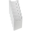 Exacompta 63740D Portafolletos de pared 6 compartimentos A4 vertical gris claro