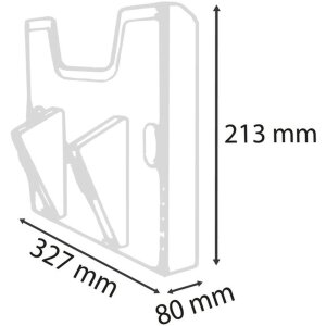 Exacompta Element portafolletos de pared A4 horizontal Exacryl gris claro
