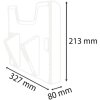 Exacompta elemento para portafolletos mural A4 horizontal Exacryl cristal