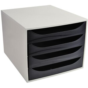 Exacompta ECOBOX cajonera 4 cajones negro