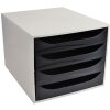 Exacompta ECOBOX cajonera 4 cajones negro