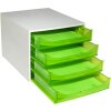 Exacompta OBOX cajonera 4 cajones verde manzana 348x284x234 mm