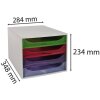 Exacompta ECOBOX cajonera 4 cajones arco iris