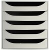 Exacompta ECOBOX cajonera 5 cajones gris DIN A4+ 348x284x290 mm