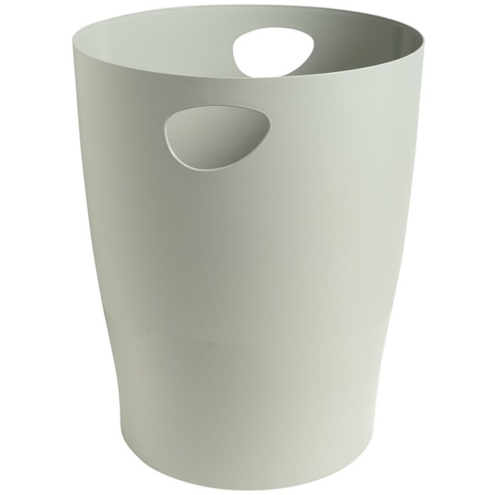 Exacompta Papelera ECOBIN 15 litros Office Gris 26,3x26,3x33,5 cm