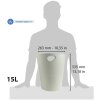 Exacompta Papelera ECOBIN 15 litros Office Gris 26,3x26,3x33,5 cm