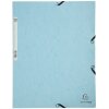 Exacompta 55528E Carpeta con cierre elástico Aquarel azul pastel DIN A4 400g/m²