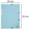 Exacompta 55528E Carpeta con cierre elástico Aquarel azul pastel DIN A4 400g/m²