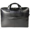 Exacompta Bolsa bandolera para portátil 2 compartimentos Piel negra Exactive Negro