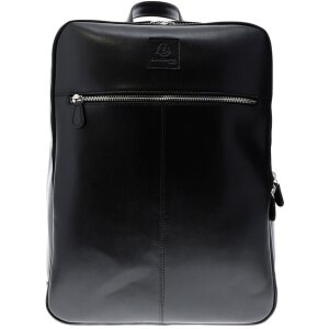 Exacompta 17637E Mochila portatil cuero negro...