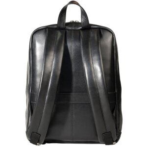 Exacompta 17637E Mochila portatil cuero negro hidrófugo 17 pulgadas Exactive