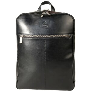 Exacompta 17637E Mochila portatil cuero negro hidrófugo 17 pulgadas Exactive