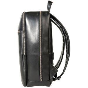 Exacompta 17637E Mochila portatil cuero negro hidrófugo 17 pulgadas Exactive