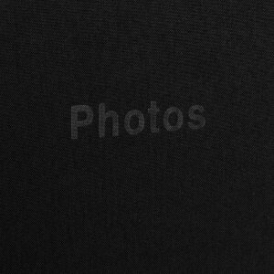 ZEP Álbum de fotos de lino Holanda 29x31 cm negro 60 páginas blancas