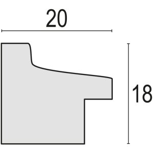 Marco Torino 10x15 cm blanco