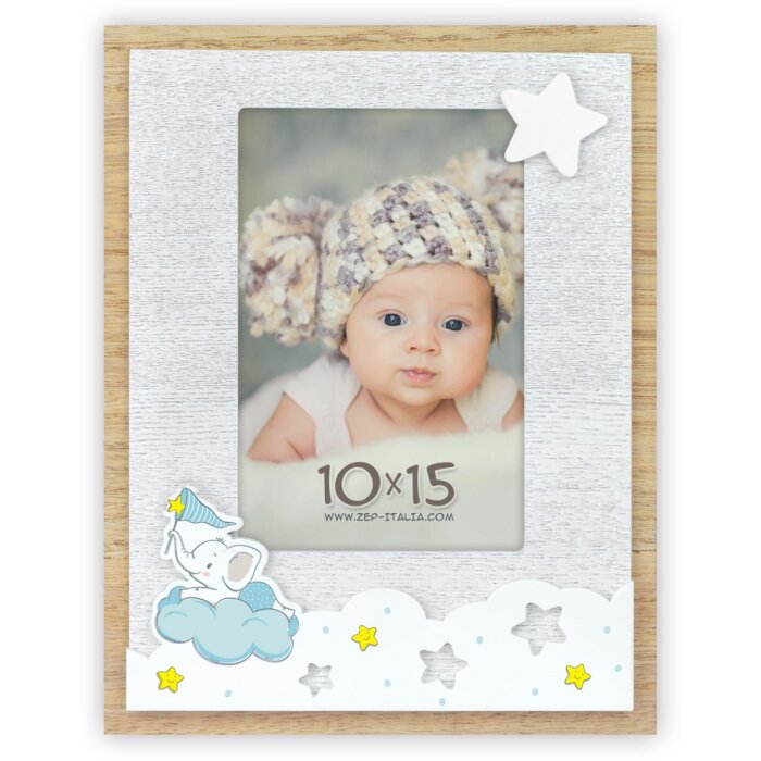 ZEP Marco para bebé Ilaria 10x15 cm azul