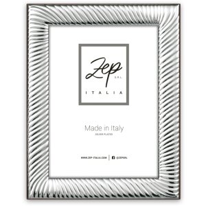 Marco alto brillo Volterra 13x18 cm plata
