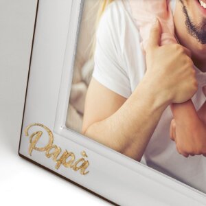 Marco de fotos Giorgio 10x15 cm plata brillo