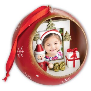 Bola de Navidad Jarvis para una foto 3,5x4,5 cm