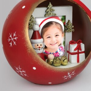 Bola de Navidad Jarvis para una foto 3,5x4,5 cm