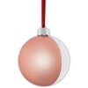 Bola de Navidad con Foto Rosa Raso 10x10 cm