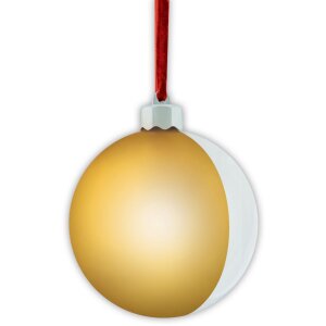 ZEP Bola de Navidad con Foto Oro Satinado 10x10 cm