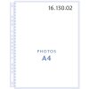 Henzo 10 bolsillos para fotos DIN A4 hojas de inserción blancas