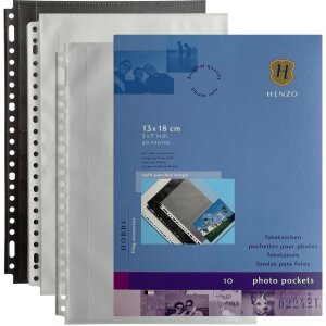 Henzo Photo Bags 4 fotos 13x18 cm blanco Paquete de 10 hojas