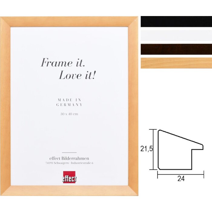 Efecto marco de madera Top N formatos especiales y tipos de cristal