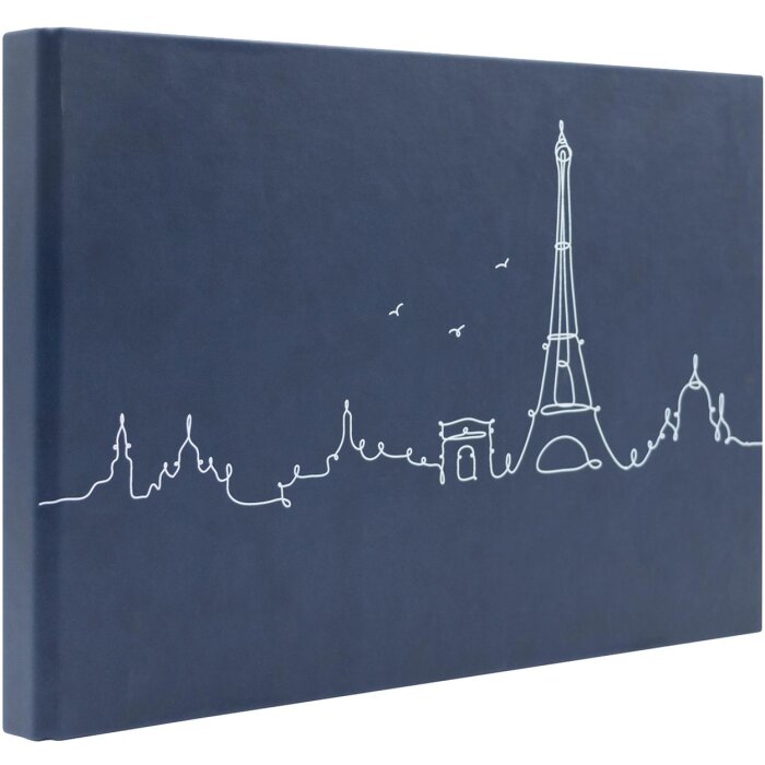 Álbum de fotos Panodia Lineart París azul 34x23 cm 60 páginas negras