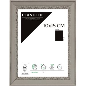 Marco de madera Alma 10x15 cm gris