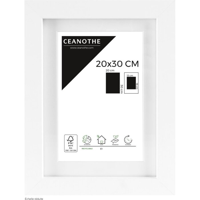 Ceanothe Marco Oslo con Passepartout 20x30 cm blanco