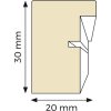 Ceanothe Marco Oslo con Passepartout 20x30 cm blanco