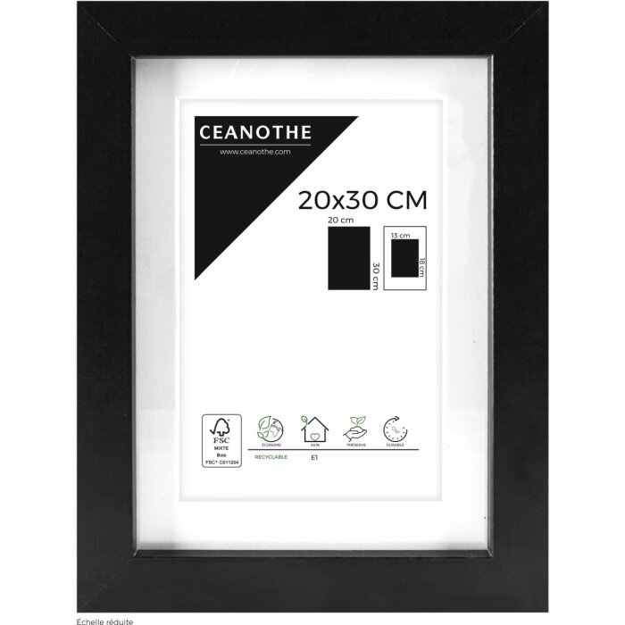Ceanothe Marco Oslo con Passepartout 20x30 cm negro