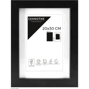 Ceanothe Marco Oslo con Passepartout 20x30 cm negro