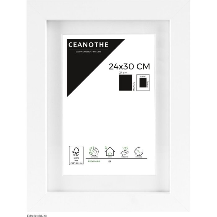 Ceanothe Marco Oslo con Passepartout 24x30 cm blanco