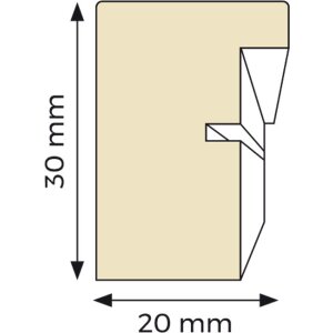 Ceanothe Marco Oslo con Passepartout 24x30 cm blanco
