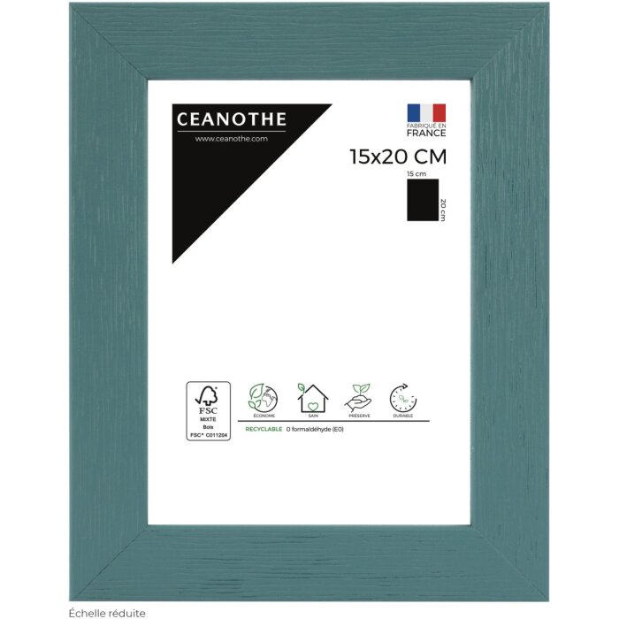 Ceanothe Marco de madera Tutti Frutti 15x20 cm turquesa