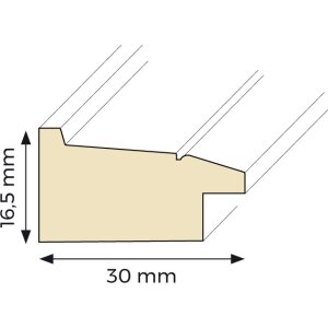Marco de madera Alma 20x30 cm blanco