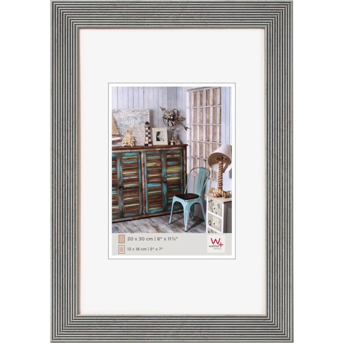 Marco de madera Grado - 20x30 cm - plata