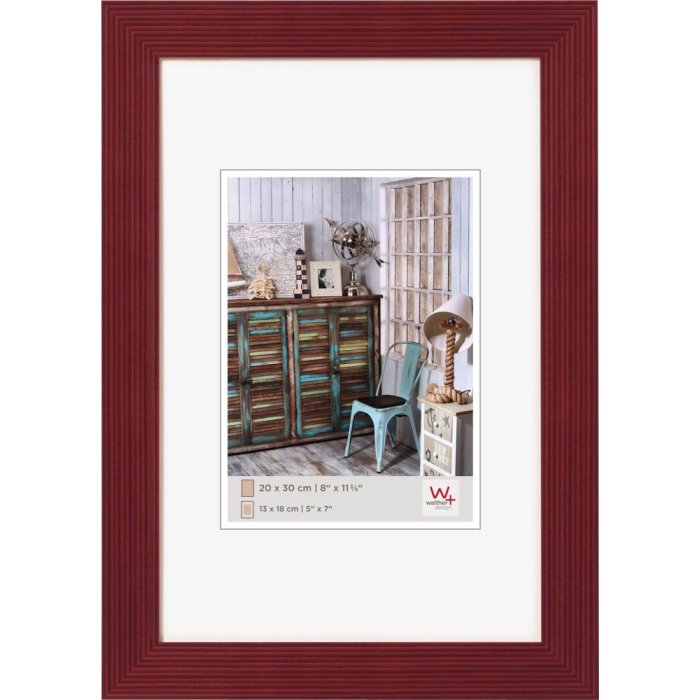 Marco de madera Grado - 40x50 cm - rojo