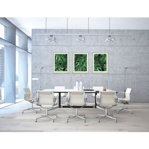Marco ignífugo Nielsen C2 estructura plata mate 50x70 cm