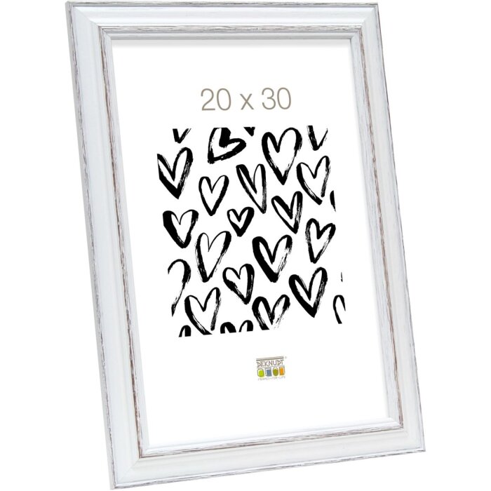Marco de madera Deknudt S221H3 blanco 40x60 cm
