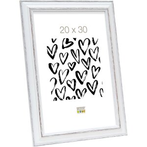 Marco de madera Deknudt S221H3 blanco 40x60 cm