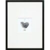 Marco de madera Deknudt S44CF2 negro 30x40 cm con Passepartout 13x13 cm